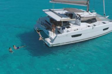 SV Karma Moored in Secluded Bay