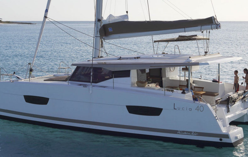 SV Karma under full sail in BVI